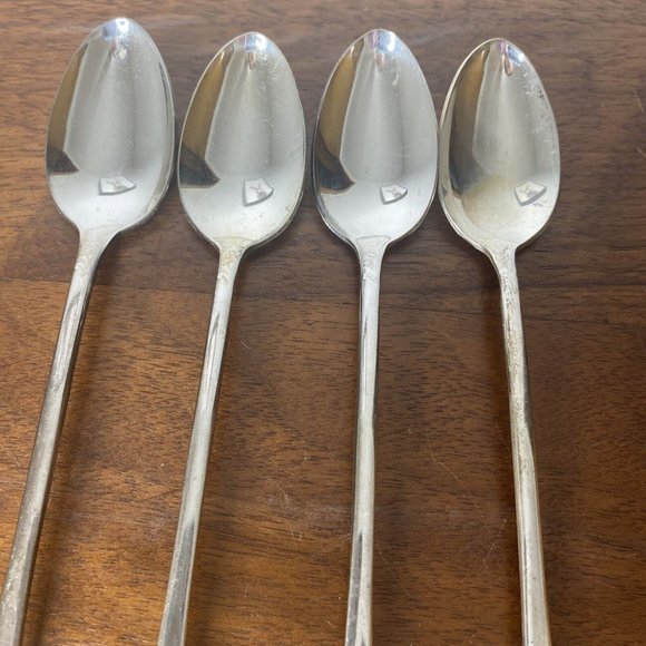 Wm Rogers Extra Plate IS 1938 REVELATION 7.5" Ice Tea Spoon Set - Picture 4 of 6